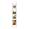 Ceiling Floor cable hanging clear photo document A4 paper acrylic display sign holder systems