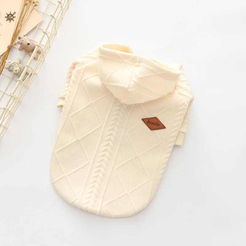 Japan and South Korea best-selling pet clothes autumn and winter knitted hoodie sweater Dog sweater jacket
