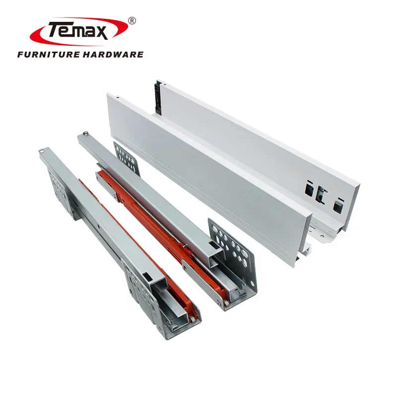 Mini Ball Bearing Drawer Slide Runner Hanging Furniture Lock 36