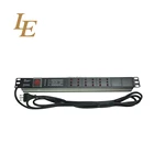19 inch 6way network rack Italy type pdu socket