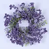 Lavender and Morning Glory Berry Front Door Wreath with Butterflies