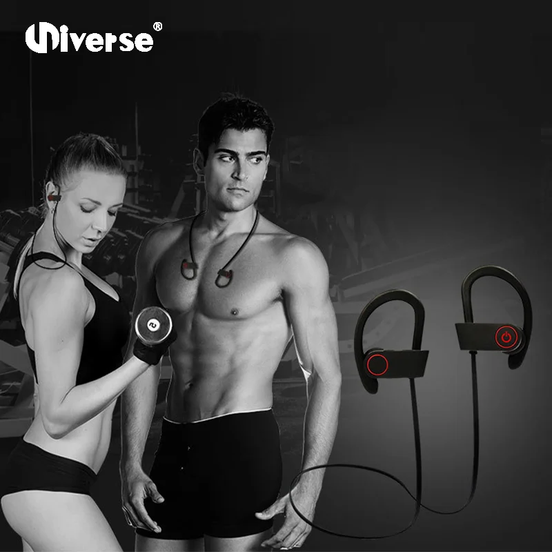 XHH-U8 New Sports Photo Wireless Blue Tooth V4.1 On-board Ear Protection Universal Mobile Phone Earphone - ANKUX.COM