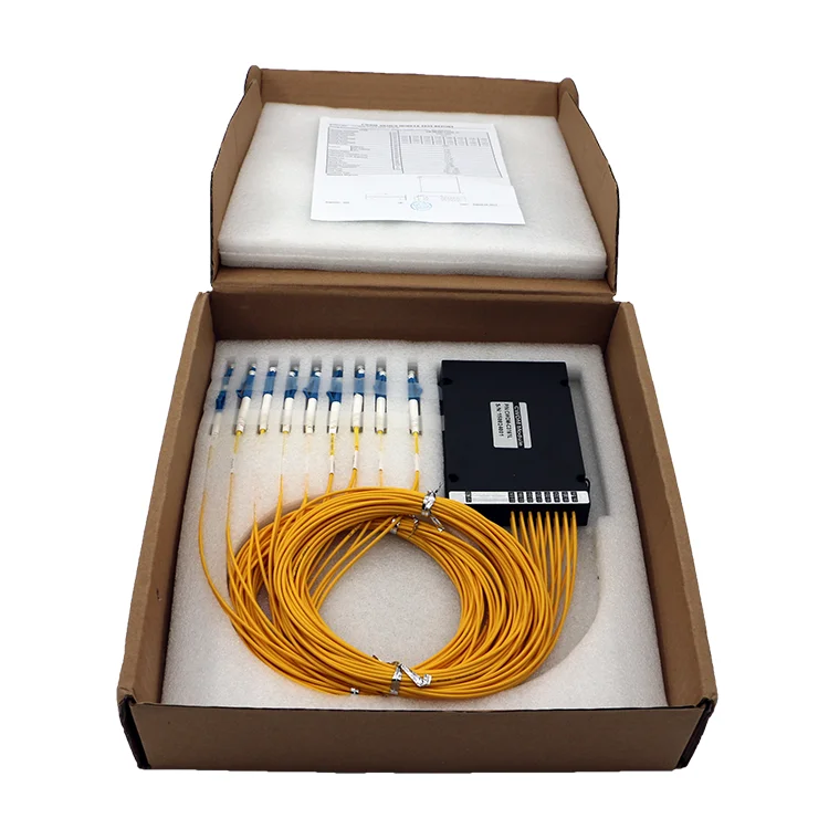 ABS Box Type 100G Single Fiber 1610 1590 1550 CWDM DWDM 16CH LC Connector With UPG Port MUX/DEMUX