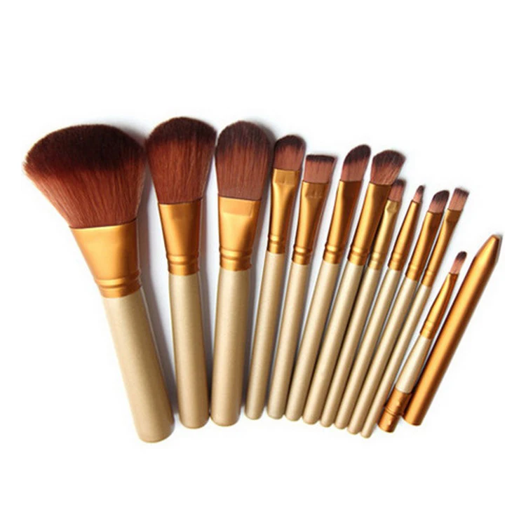 12pcs New Arrival Super Fashion Gold Wooden Handle Soft Bristle Foundation Powder Makeup Brush Set, As pics
12pcs New Arrival Super Fashion Gold Wooden Handle Soft Bristle Foundation Powder Makeup Brush Set, As pics