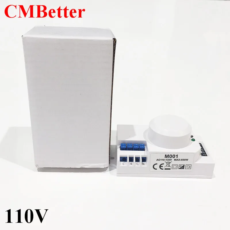 New 110v 5.8GHz HF Systerm LED Microwave 360 Degree Radar Sensor Light Switch Ceiling light Occupancy Body Motion Detector CM026 (4)