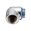 Chromed Water Cooling 90 Degree Angle G1/4 Thread Male to Female Nozzle Fitting Adapter for Computer PC Water Cooling Connector