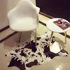 Sells quite well non-slip cowhide shaggy rug carpets for home