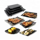 Black Slate Plate Black Black Slate Plate Rectangular Black Colored Slate Plate Melamine