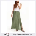 Ladies Western Tops Crinkled Viscose Maxi Skirt Long Skirts and Tops