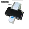 Industrial automatic inkjet CD DVD PVC ID card printer with 51pcs free trays for Epson L800 Print head CD printer
