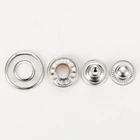 Nickle free custom hollow magnetic press alloy metal snap buttons for coat