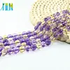 L-0581 Purple Amethyst Citrine Quartz Synthetic Loose Gemstone Beads Wholesale