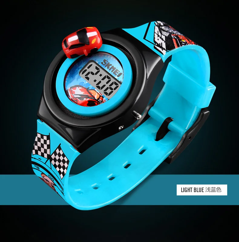 Skmei new product 1376 funny digital kid wristwatch stainless steel back