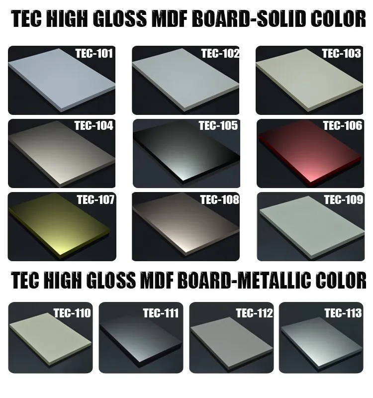 TEC MDF board sample color