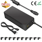 Shenzhen 90W US/UK/AU/EU world wide Plug laptop power supply universal AC DC world travel adapter with QC3.0 USB port