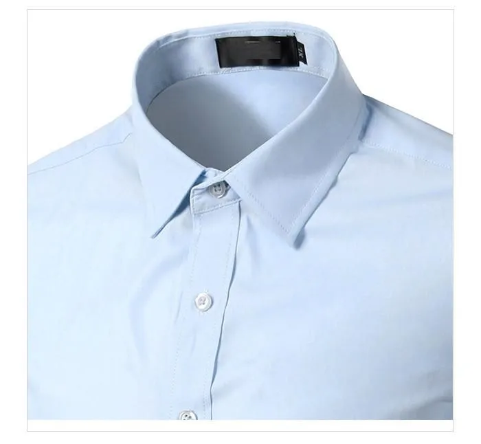安いロングスリーブ男性白ビジネスドレスシャツ仕入れ・メーカー・工場