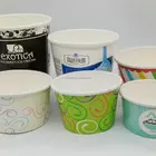Wholesale Printed Disposable Ice Cream Paper cup Design