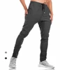 Mens Elastic Gym Jogger Open Bottom Running Pants Comfortable mens Casual Trousers