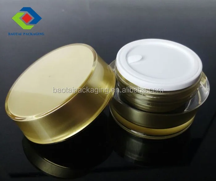 elegant shape acrylic wholesale bamboo cosmetic container for