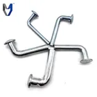 M7 size warehouse L style safety drop stop pins with earring