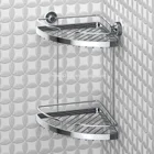 2/3/4 Tier Bathroom Corner Shower Shelf Rack Organiser Bath Accessory Sets Plant