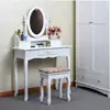 Top Selling Simple Luxury Vintage Rustic Onlineselling White Wooden Wood Dressing Table Dresser Wooden Wood Or Bedroom