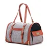 2 tones handle keep calm sleeping luxury dog carrier bag portable foldable pet cat handbag