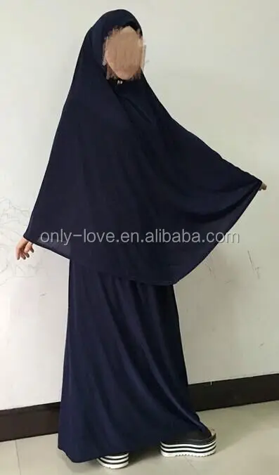 ITY material one set pray muslim skirt with hijab 150-170cm tall adult ML0578 
ITY material one set pray muslim skirt with hijab 150-170cm tall adult ML0578