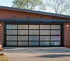 Aluminum alloy sliding tempered glass garage door/ automatic garage door