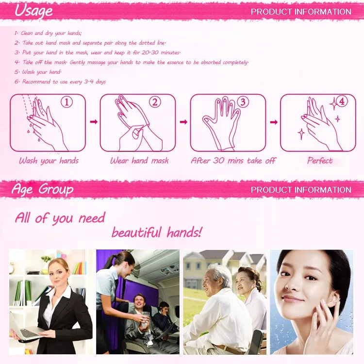 Exfoliating Peel Hand Mask Baby Removed Scrub Callus Hard Dead Skin 2-8