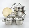 China Supplier 11 pcs Non-Stick Coating Stainless Steel Cookware Sets professional utensil with a frypans