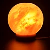 Large Himalayan Salt Globe Lamp Air Purifier with Dimmer Control Switch Hand Carved Round Pink Crystal Salt Rock Night Lamp