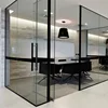 AS BS Certificate 8mm 10mm 12mm Tempered Design Frosted Glass For Office Partition Wall
