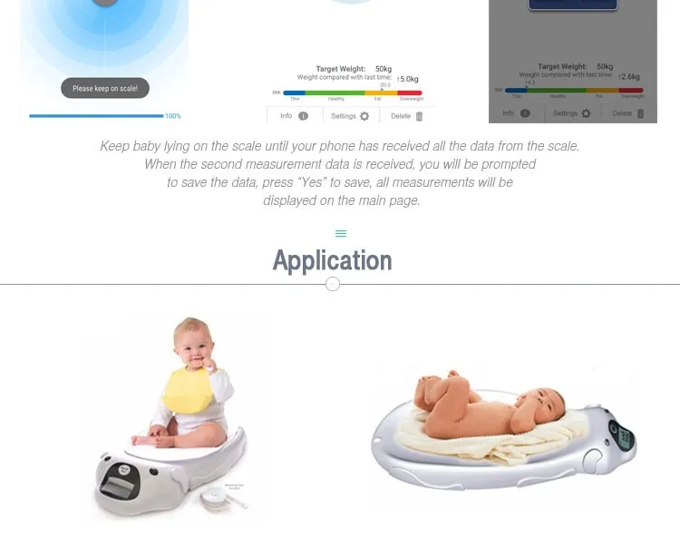 20kg/44lbs smart electronic personal care health infant baby