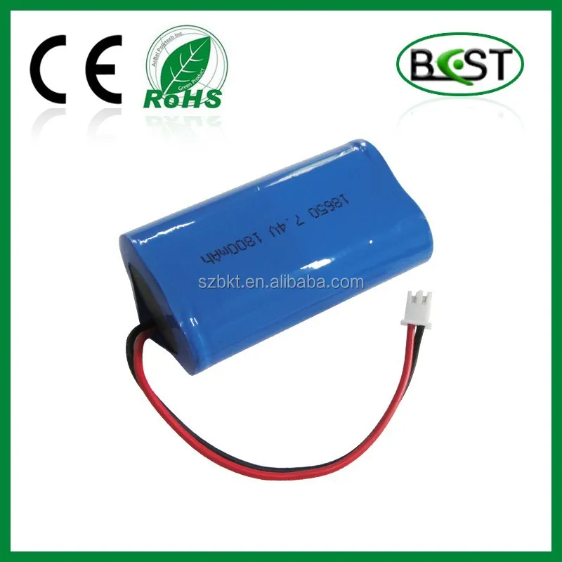 BKT 7.4V Li-ion batteries 1800mAh 18650 for power supply