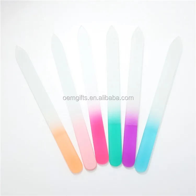 Unionpromo Wholesale Colorful Art Crystal Glass Nail File