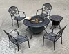 leisure metal frame outdoor patio barbeque furniture