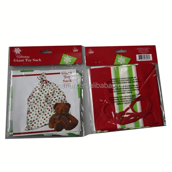 christmas ldpe printed toy sacks plastic jumbo sacks