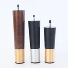 Professional manufacturer Latest design plastic wood round chrome plated replacement furniture bed legs