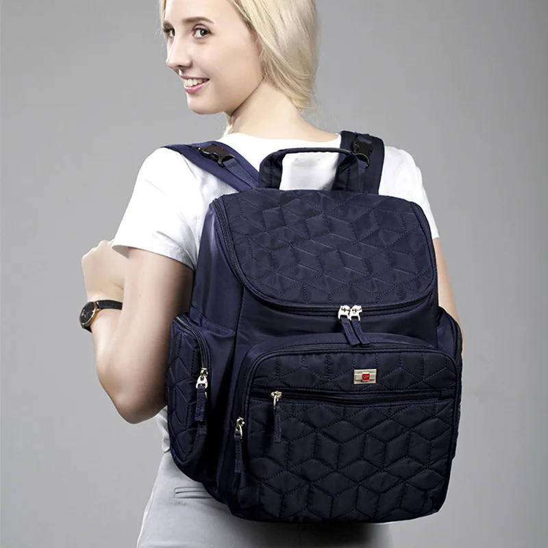 Baby Diaper Bags Anti Theft Multifunction Nappy Pad Mummy Travel Baby Care Milk Bottle Insulation Bag Portable Backpack BB6013 (6)