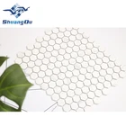 Hot Sale 23x26mm Hexagon Tile Home Decoration Backsplash White Tiles Mosaic Wall Tiles