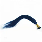 Real Remy Virgin Human Hair Brazilian Hair Blue Stick Keratin Tip Cold Fusion Hair Extension