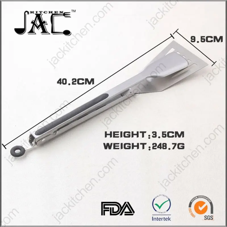 Hot Sale Stainless Steel Pp Wood Handle Grill Tongs