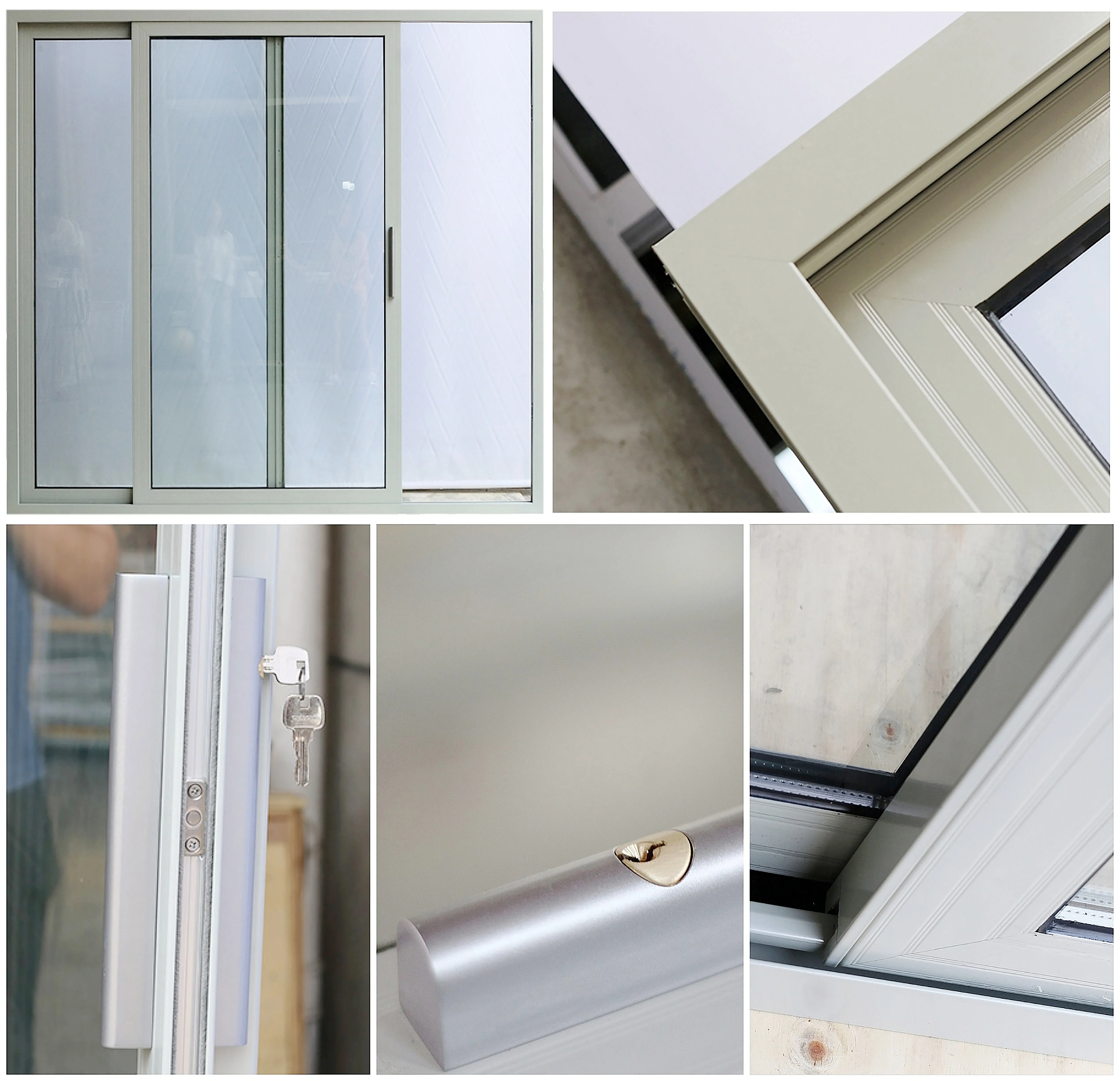 AS2047 Standard commercial heavy duty glass sliding doors aluminum frame