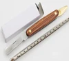 Grafting and budding folding knife, double blade agriculture tool knife