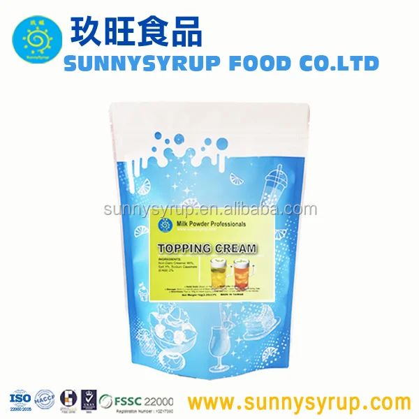 milk foam sea salt cream topping powder taiwan bubble tea