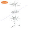 rotating small counter hanging iron wire display stands for necklaces with hooks