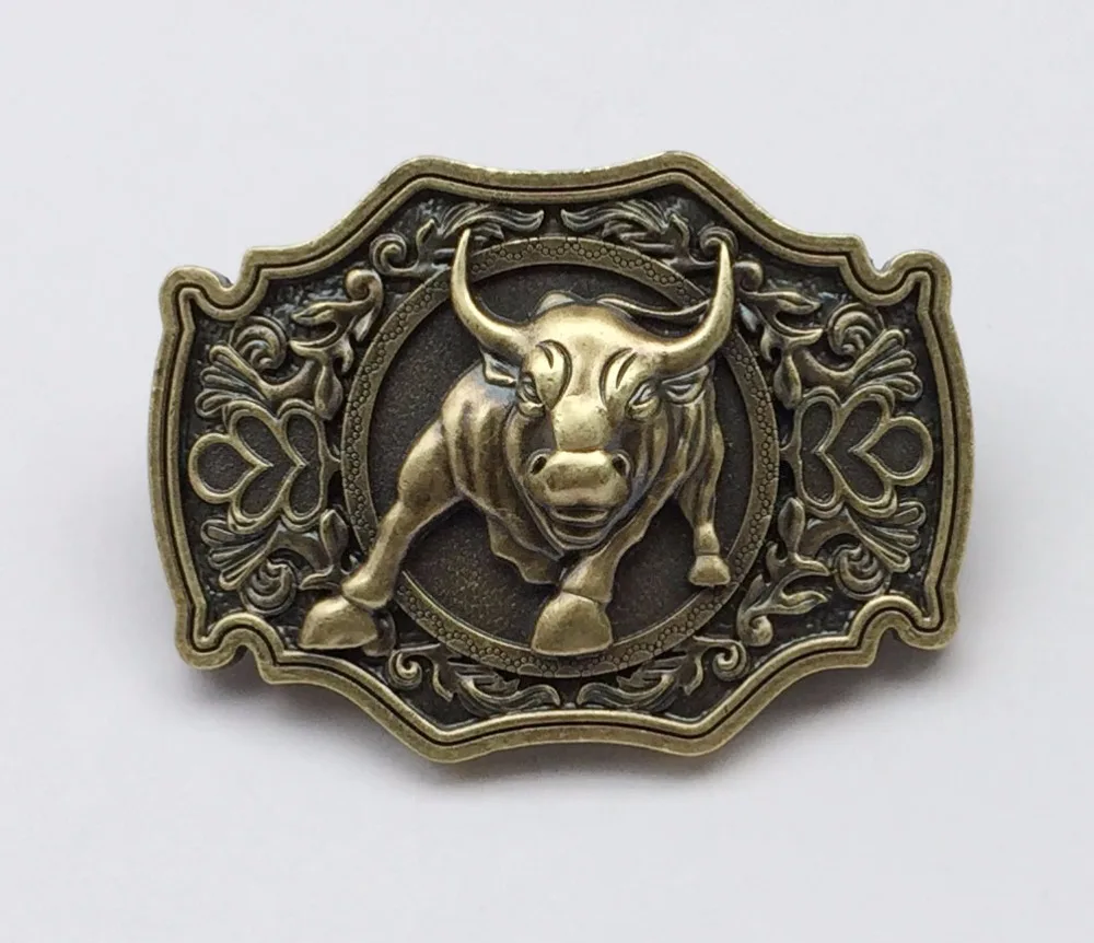 bull belt buckle