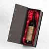 Custom Luxury Matt Lamination Black Corrugated Creative Cardboard Beer Wine Bottle Paper Gift Box For 1 Bottle