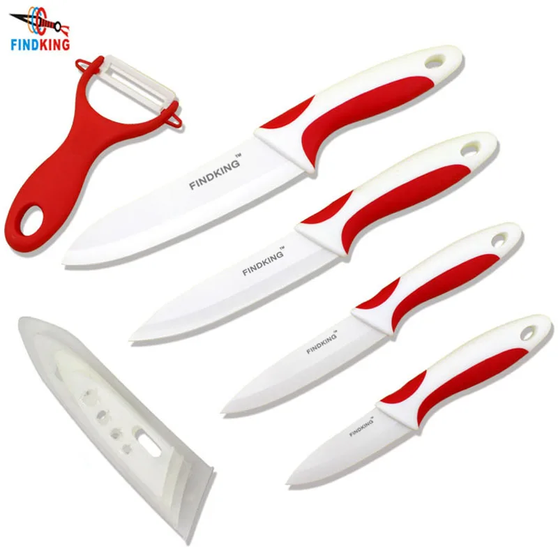 FINDKING Brand Beauty Gifts nice touch handle kitchen knife set Ceramic Knife 3 4" 5" 6" inch+ Peeler+Covers fruit knife set, N/a
FINDKING Brand Beauty Gifts nice touch handle kitchen knife set Ceramic Knife 3 4" 5" 6" inch+ Peeler+Covers fruit knife set, N/a